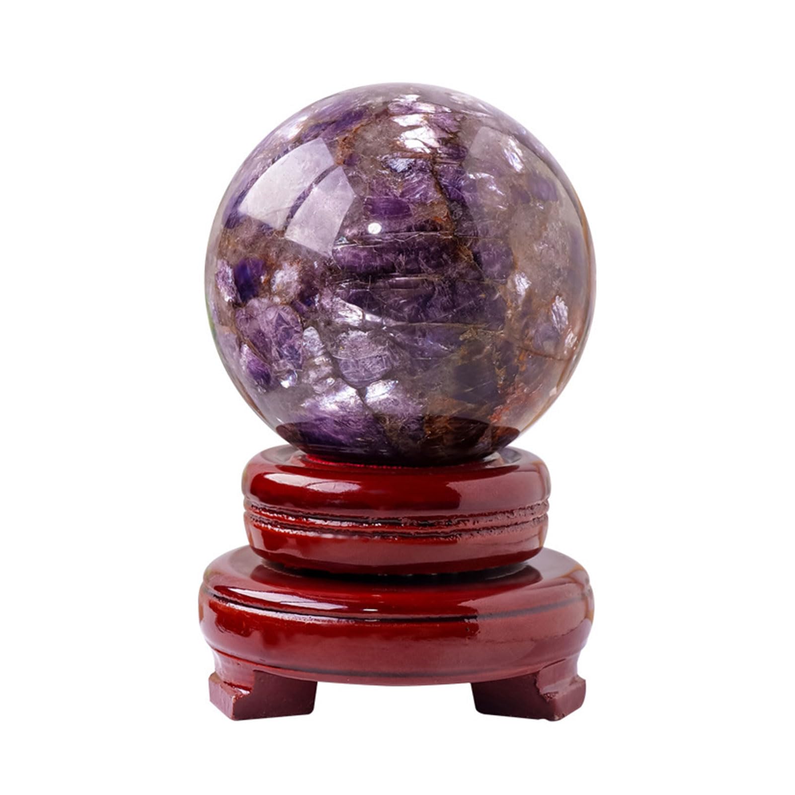 【新品】高品質 大玉 アメジスト クリスタルボール 約直径10.5cm 木製台座 Amazon.co.jp: クリスタルボール、天然アメジストボール